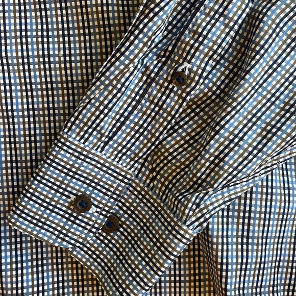 Robert Talbott Plaid Long Sleeve Buttondown, L - Picture 5 of 11